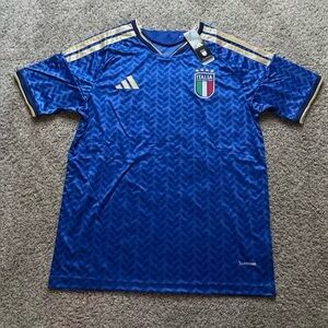 Adidas Blue Italy National Team Jersey